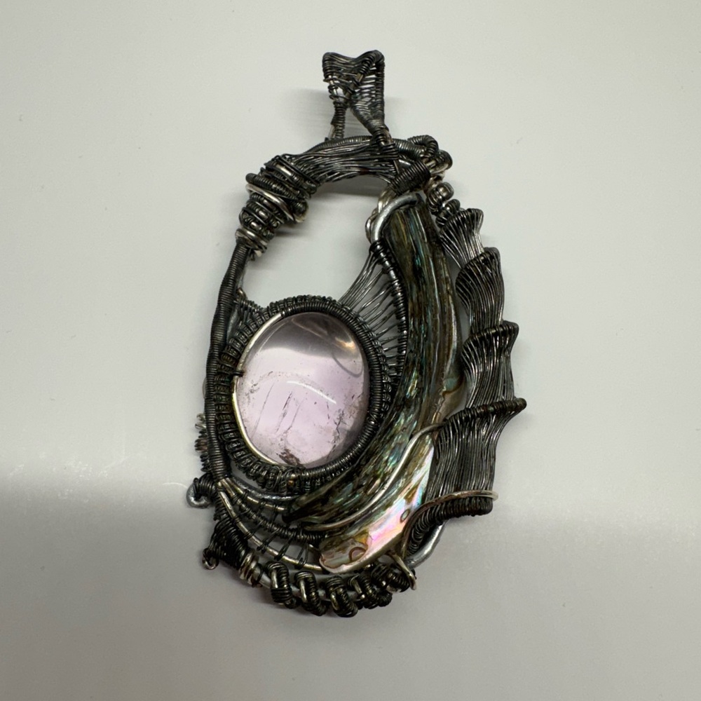 Wire Wrapped Pendant | Handmade - Picture 3 of 10